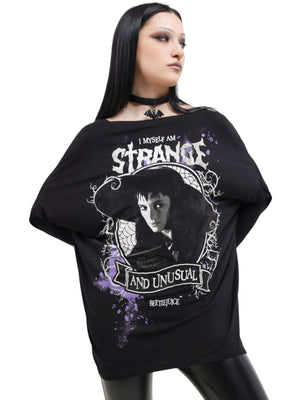 Killstar x Warner Beetlejuice - ONE BIG DARK ROOM TUNIC TOP