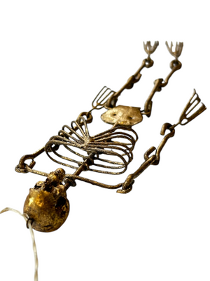 Hanging Metal Skeleton Ornament