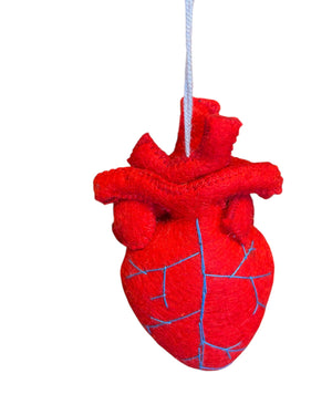 3D Felt Heart Ornament