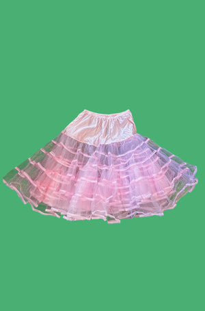 Knee-Length Petticoat Skirt
