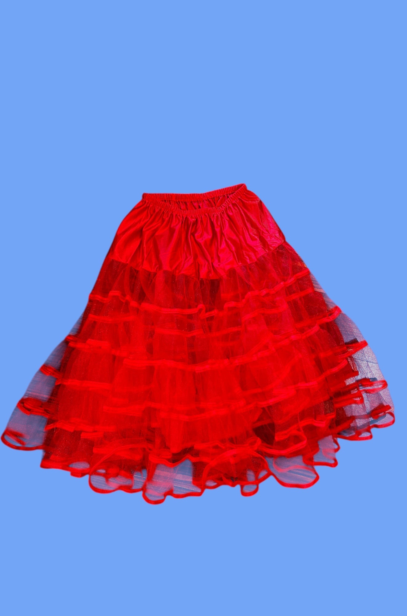 Knee-Length Petticoat Skirt