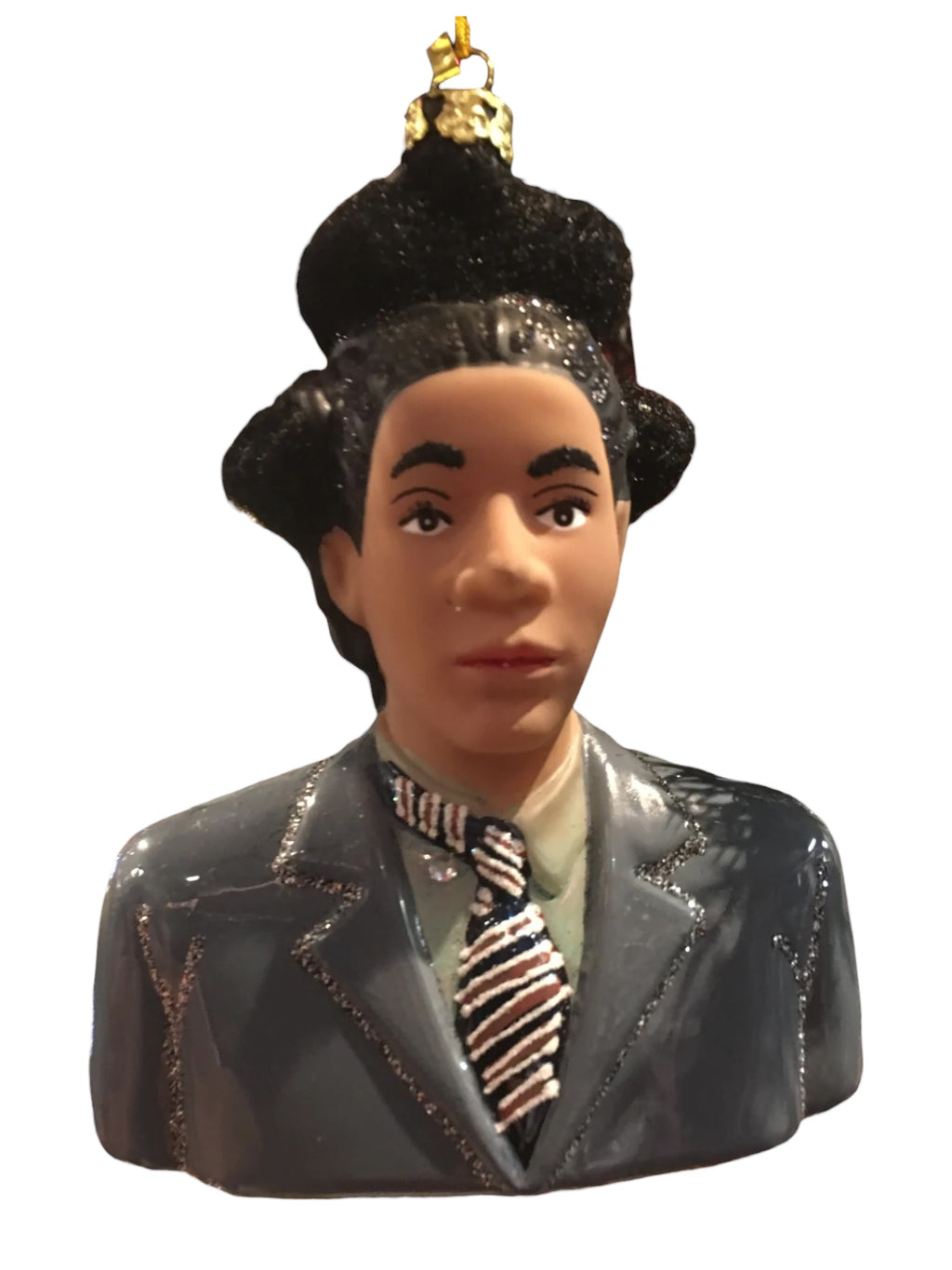 Jean Michel Basquiat Glass Ornament