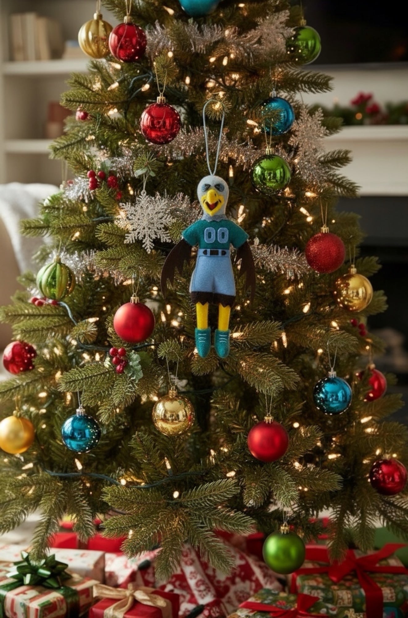 Philadelphia Eagles Swoop Felt Ornament