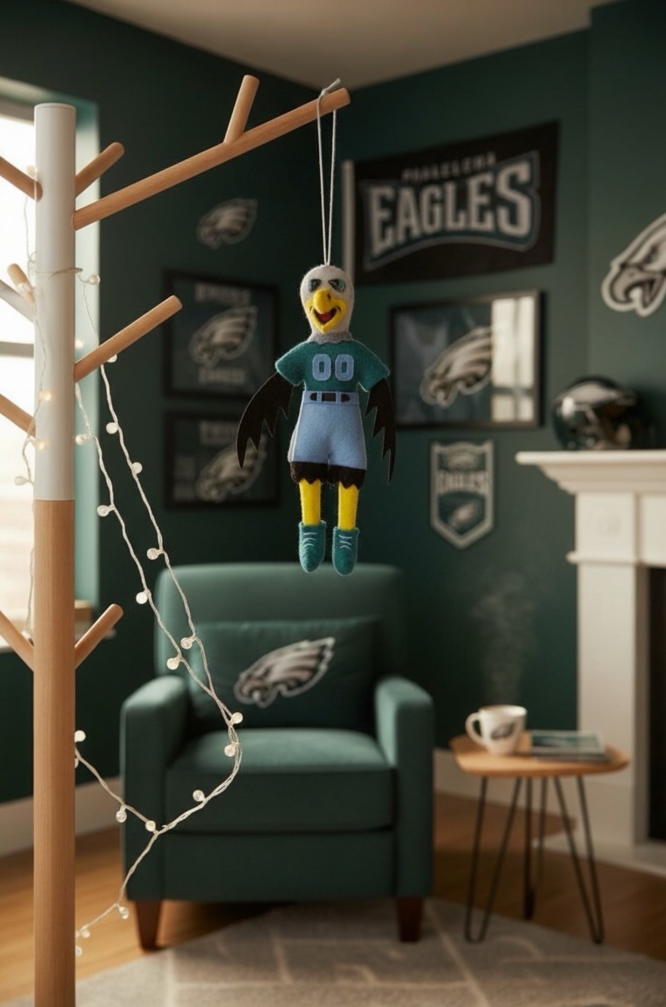 Philadelphia Eagles Swoop Felt Ornament
