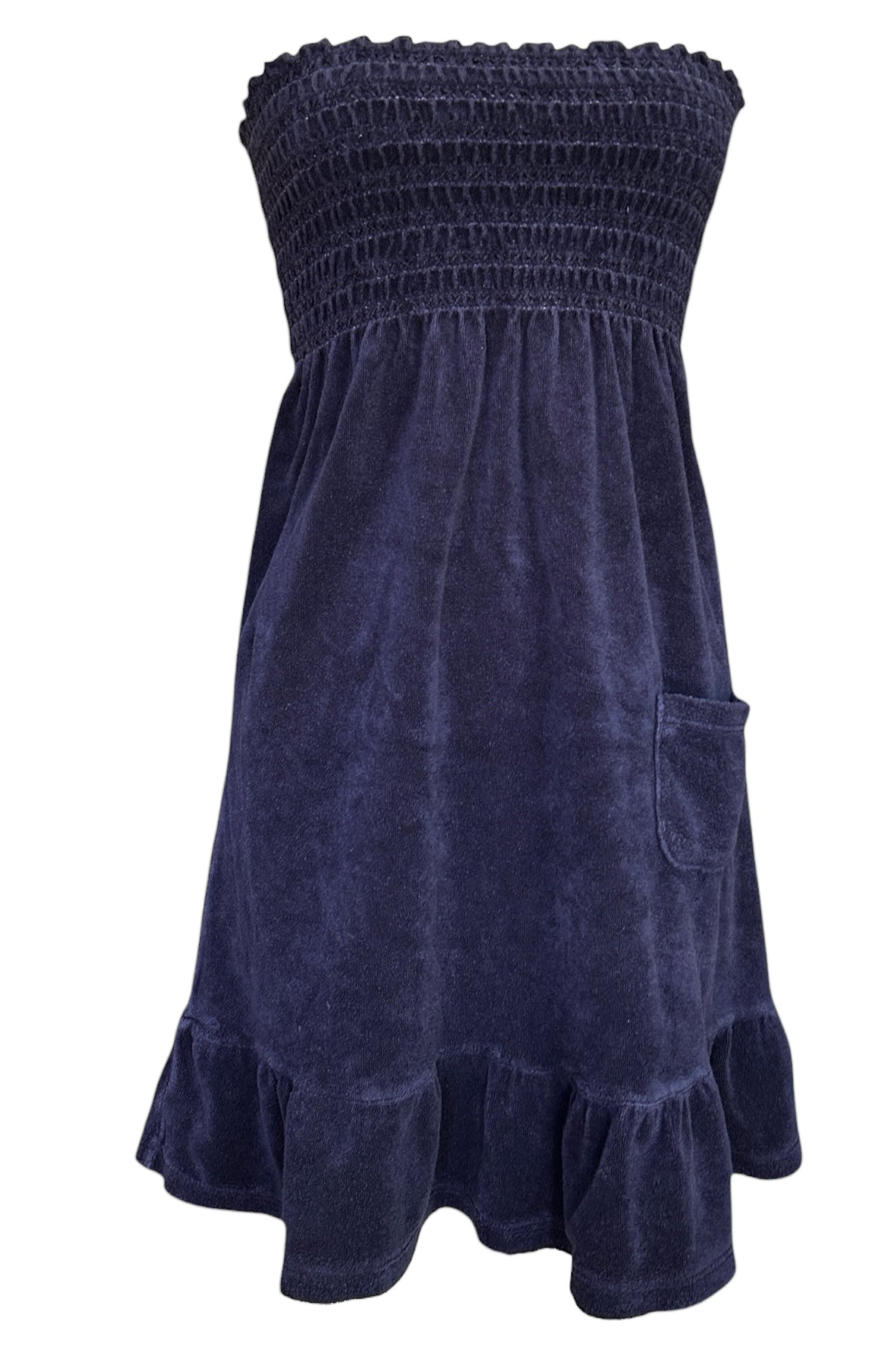 Pre-Owned Juicy Couture Towels Smocked Strapless Mini Dress  Thirteen  Vintage