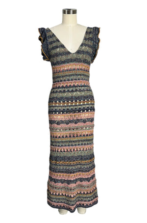 Pre-Loved Zara Multicolor Knit Maxi Dress Pre-Loved Zara Multicolor Knit Maxi Dress