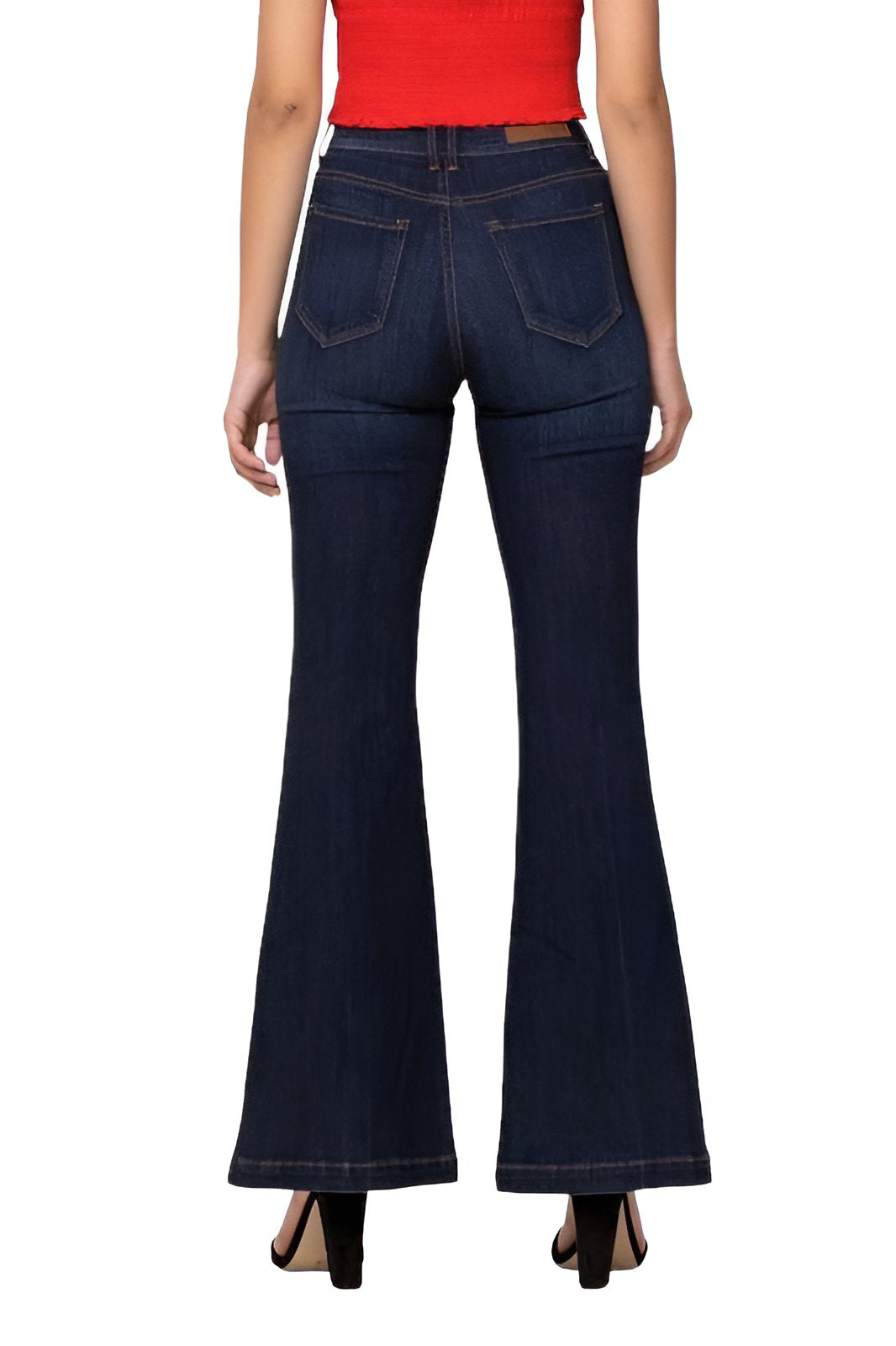 Colleen Patch Pocket Flare Jeans
