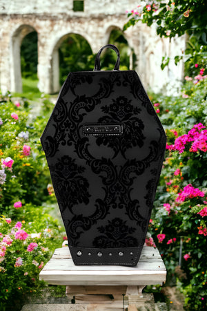 Rock Rebel - DAMASK COFFIN BACKPACK