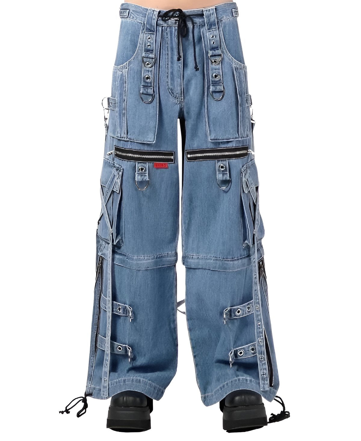 Tripp NYC - Light Denim X-Strap Pant