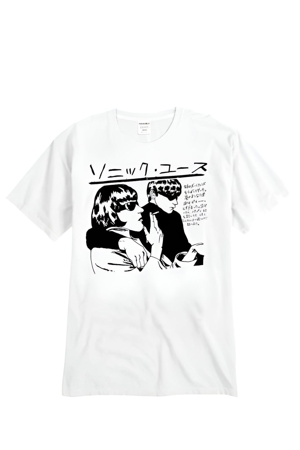 Sonic Youth Japanese Written & Photo  Print Men's Tee