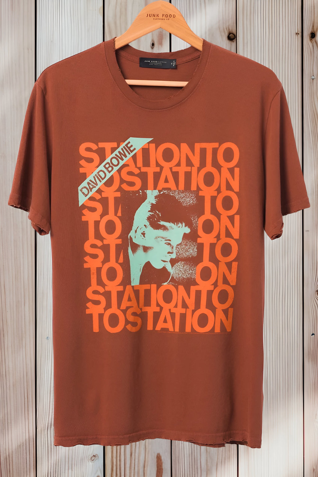 Junk Food Clothing - (unisex) DAVID BOWIE STATION TO STATION VINTAGE TEE
