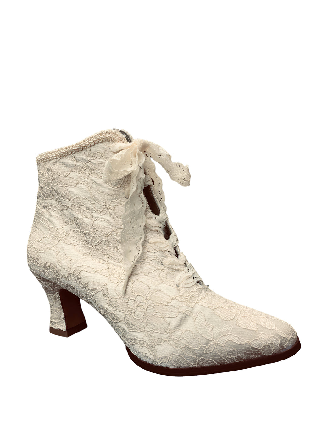 Fabulicious VICTORIAN-30 Lace Ankle Bootie