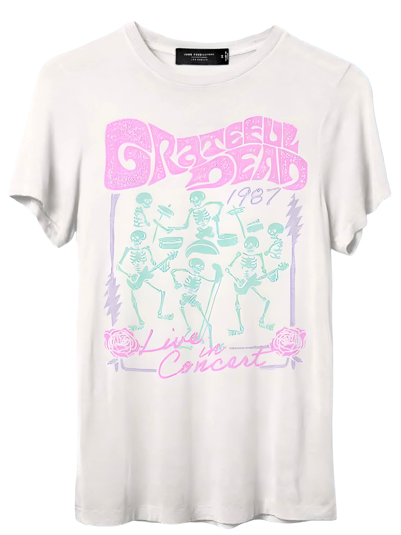 Junk Food - Grateful Dead 1987 Live In Concert Tissue Tee