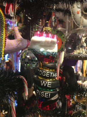 "Together We Rise!" Glass Ornament