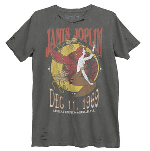 JANIS JOPLIN - Nouveau Boston Music Hall Destroyed Unisex Tee