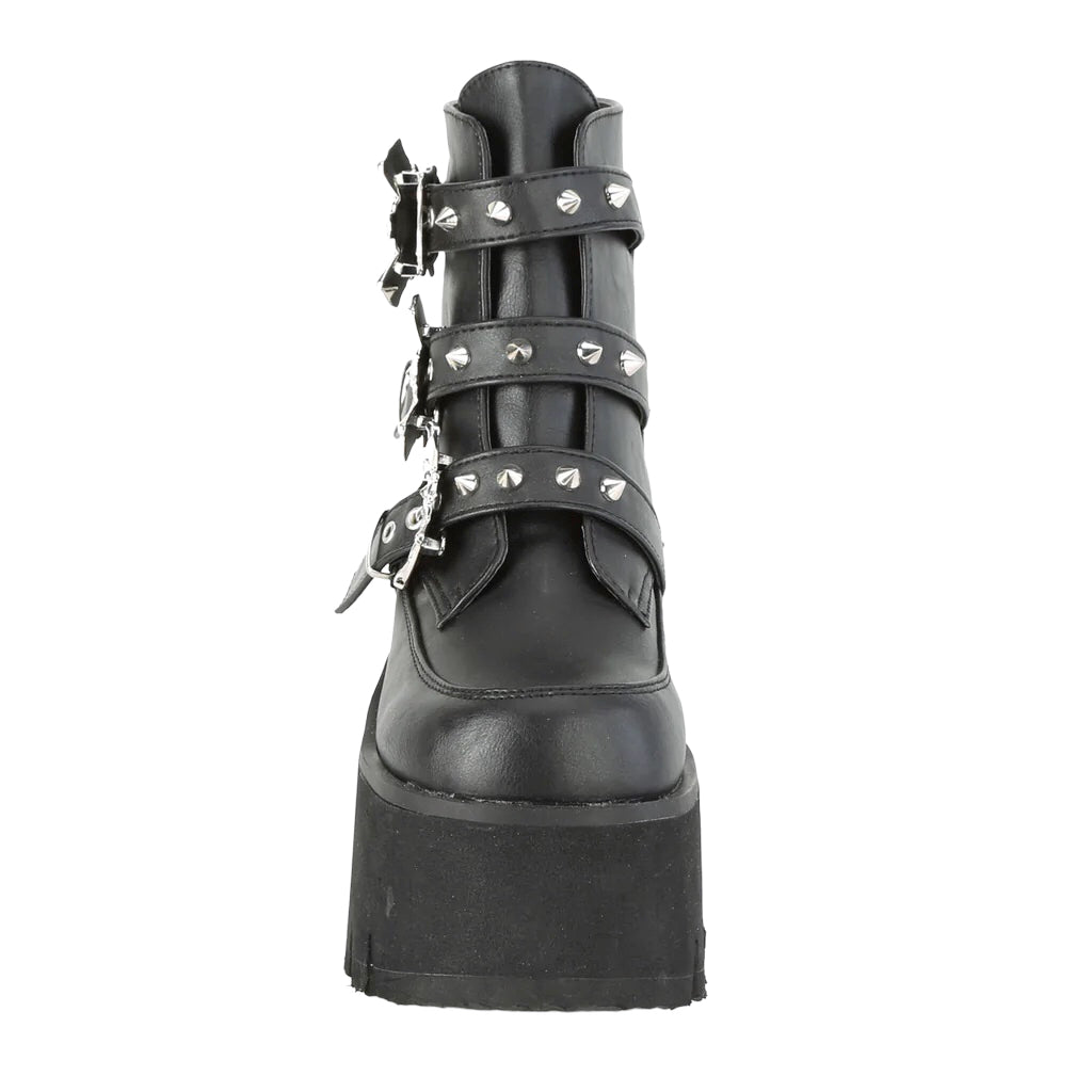 Demonia Cult - ASHES-55 Ankle Bootie