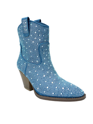 Stevie Rhinestone Embellished Cowboy Boots