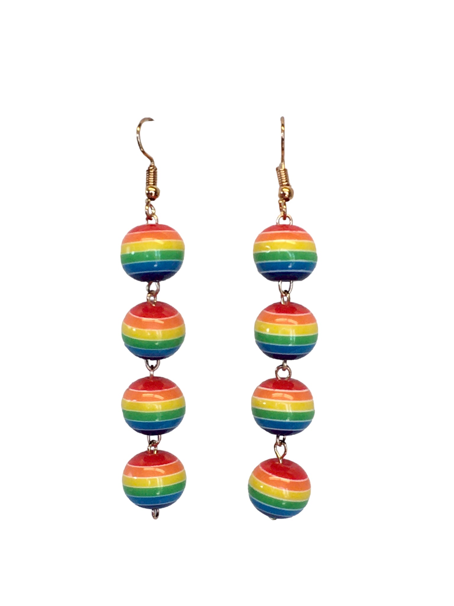 Beaded Rainbow Earrings