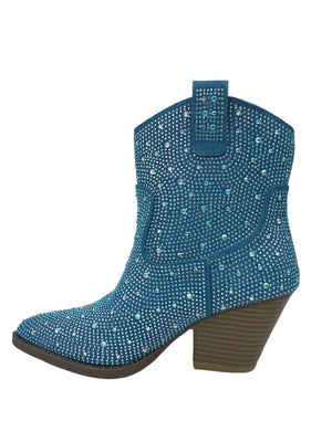 Stevie Rhinestone Embellished Cowboy Boots