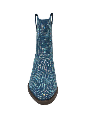 Stevie Rhinestone Embellished Cowboy Boots