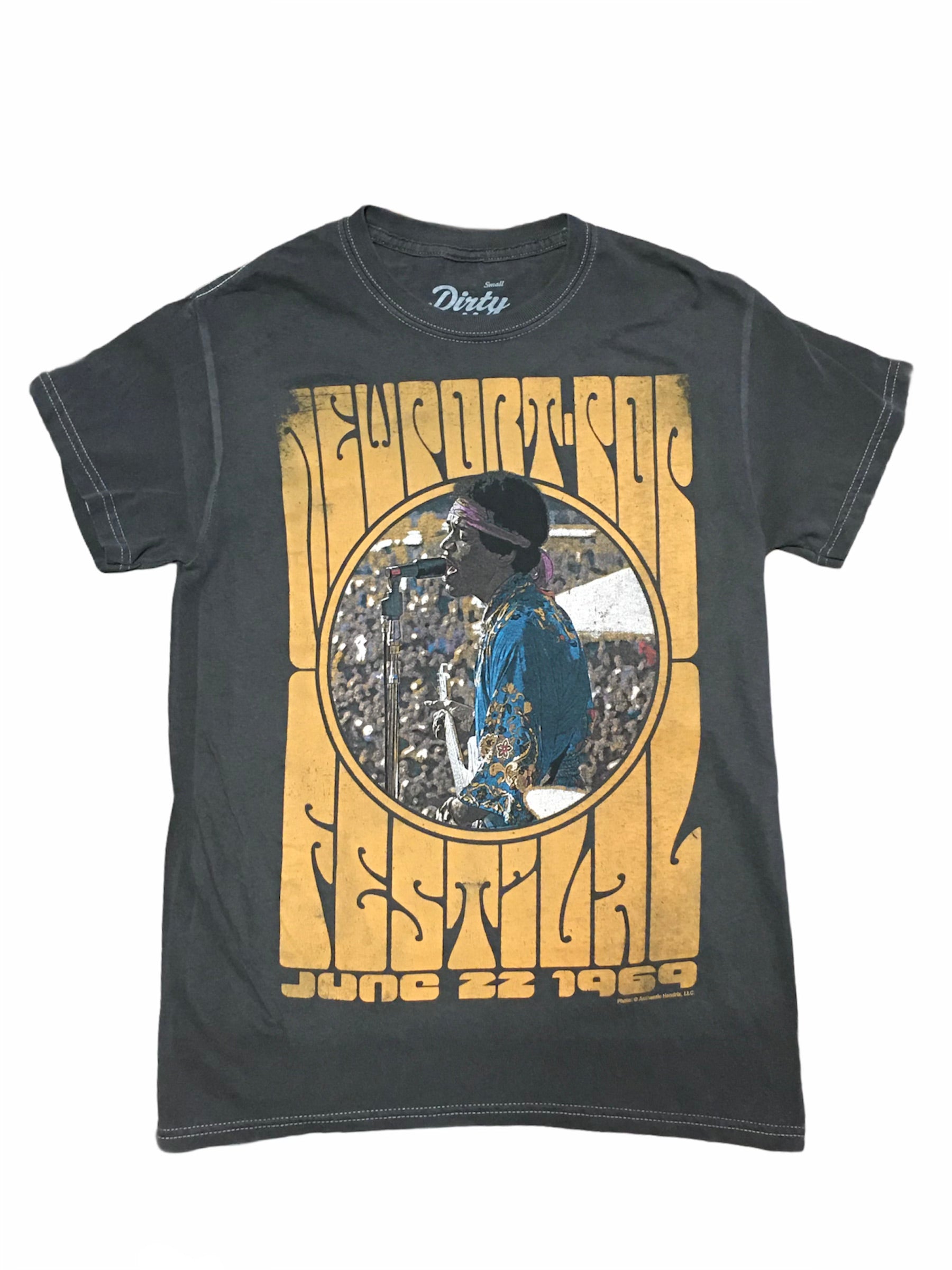 Jimi Hendrix Vintage Washed June 22, 1969 Live Concert Jimi Hendrix Vintage Washed June 22, 1969 Live Concert