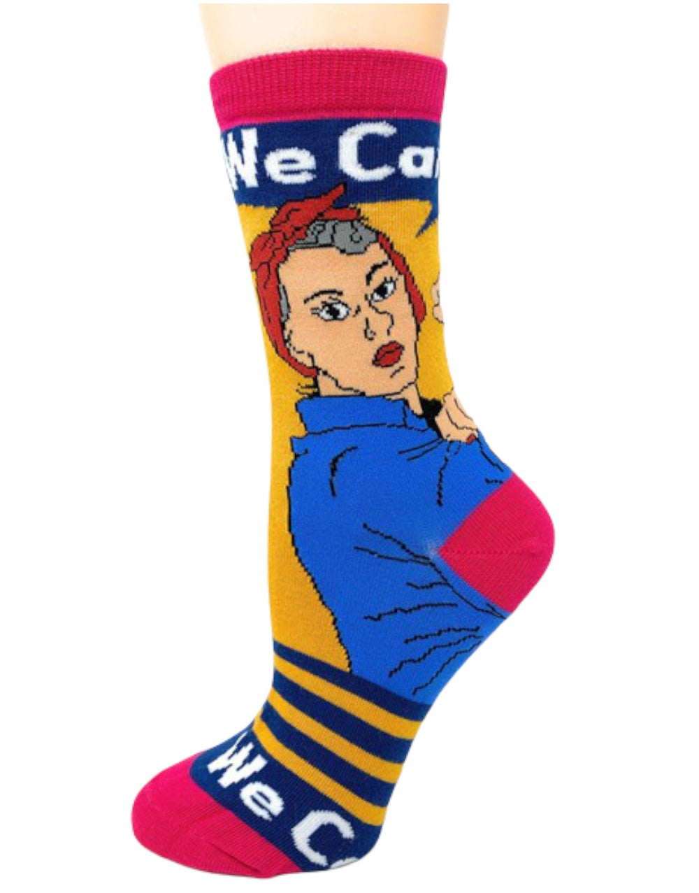 "We Can" Print Girl Slay Women's Crew Socks