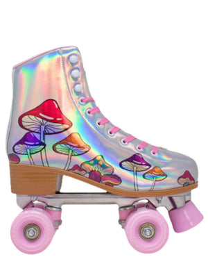 Mood Iridescent Mushroom Print Roller Skate Shoes