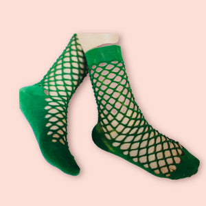 Kate Fishnet Ankle Socks