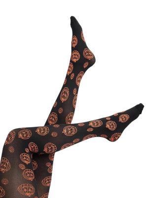 Pumpkin Pattern Pantyhose