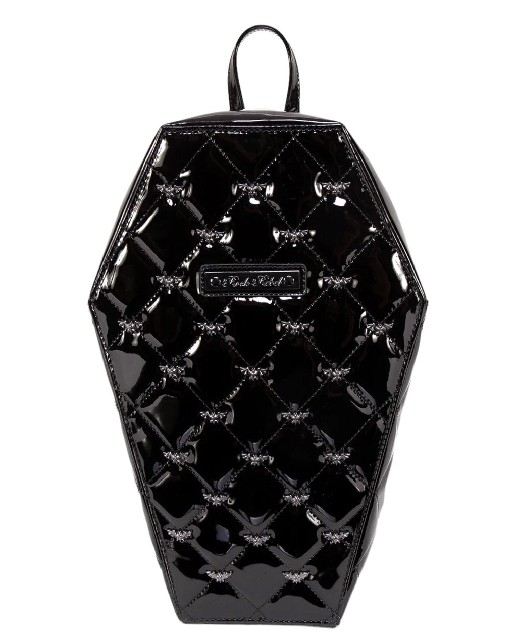 Mina Bat Quilted Coffin Backpack